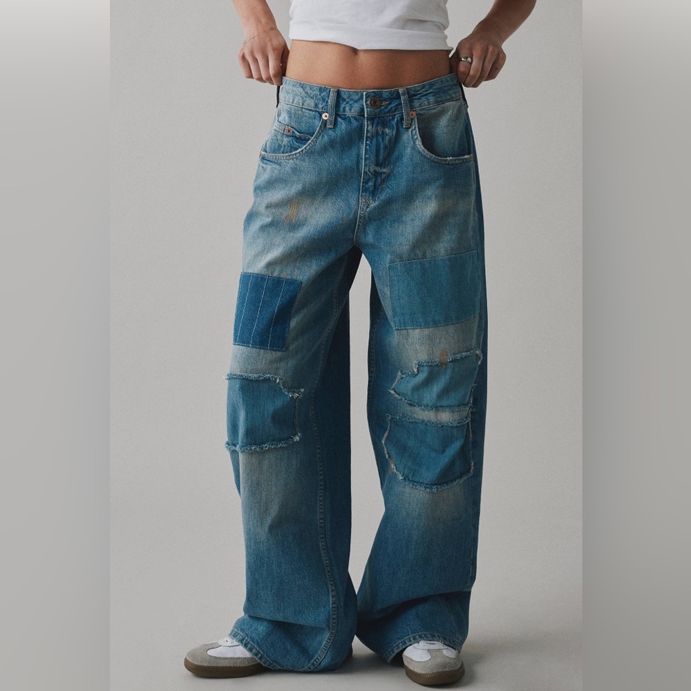BDG Jaya Patchwork Baggy Boyfriend Jean